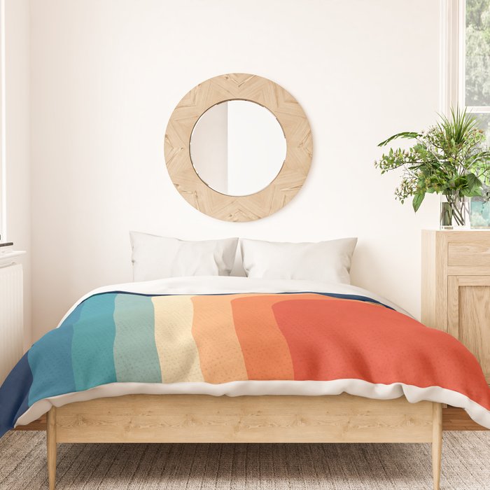 Retro 70s Color Palette III / 2 Duvet Cover Gallery Image 3