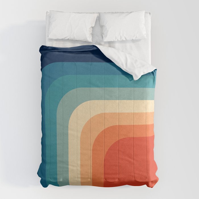 Retro 70s Color Palette III / 2 Comforter Gallery Image 6