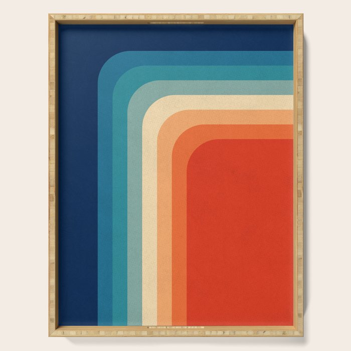 Retro 70s Color Palette III / 2 Serving Tray Gallery Image 1