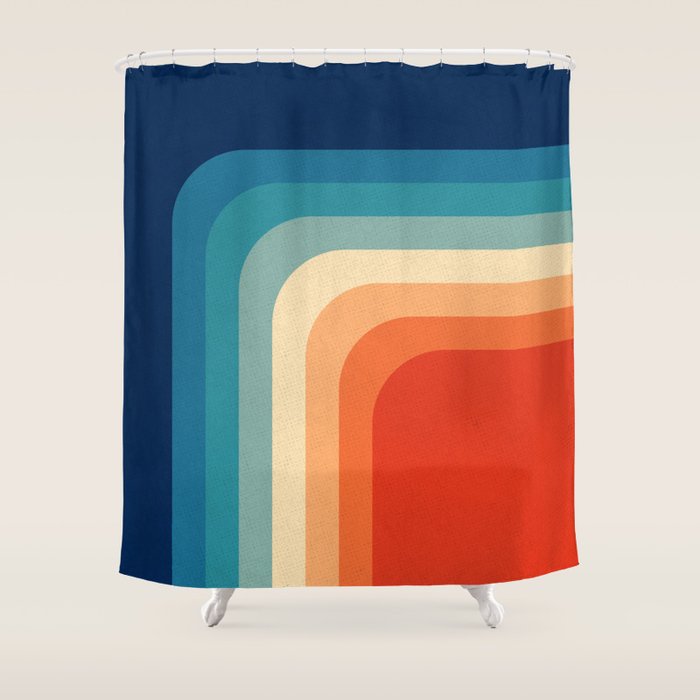 Retro 70s Color Palette III / 2 Shower Curtain Gallery Image 1