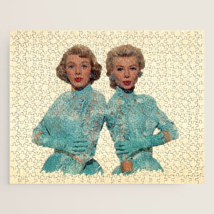 Two Different Faces... (Sisters) Jigsaw Puzzle Gallery Image 1