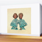 Two Different Faces... (Sisters) Wall Mural Gallery Image 2
