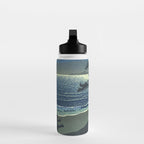Kawase Hasui, Moonlight Over Ninomiya Beach - Vintage Japanese Woodblock Print Art Water Bottle Gallery Image 3