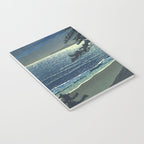 Kawase Hasui, Moonlight Over Ninomiya Beach - Vintage Japanese Woodblock Print Art Notebook Gallery Image 3