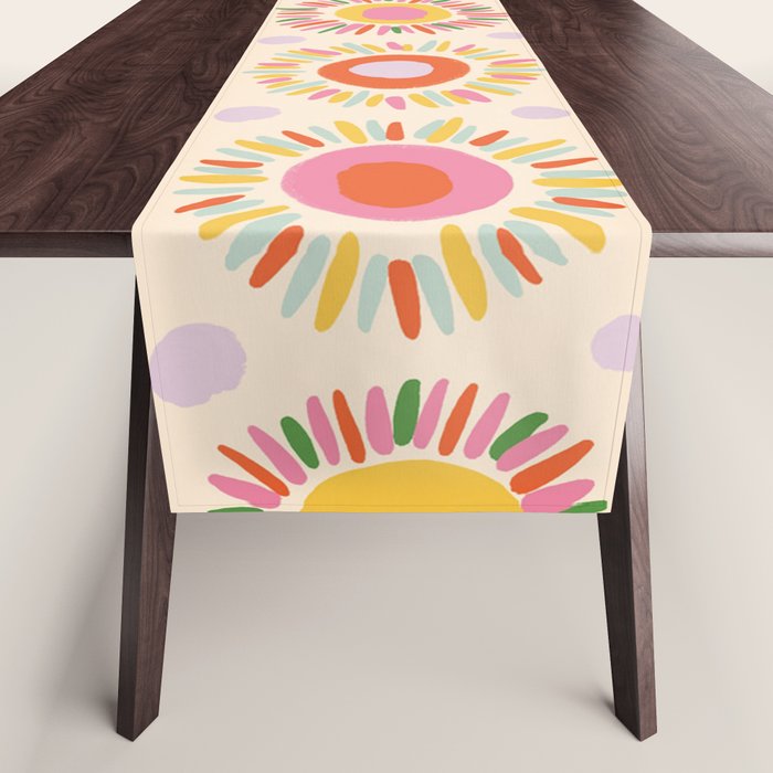 Sunny pattern Table Runner Gallery Image 1