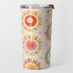 Sunny pattern Travel Mug Gallery Image 2