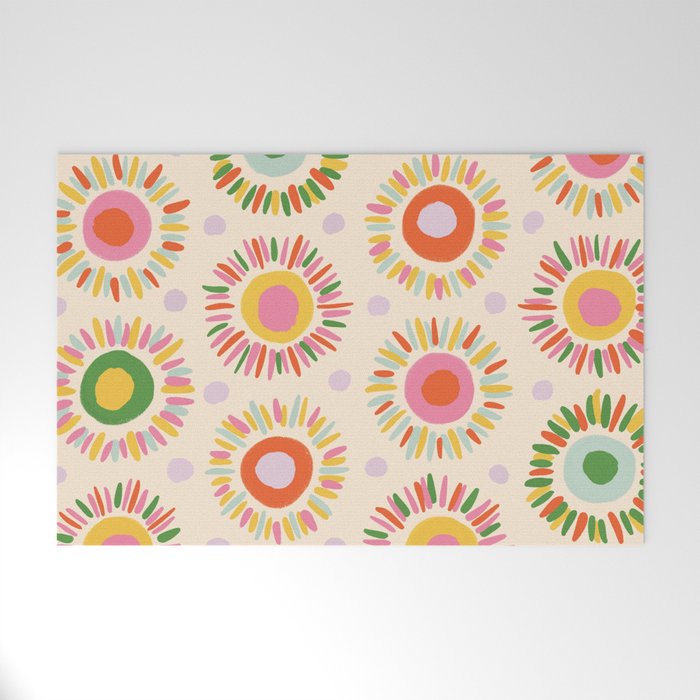 Sunny pattern Welcome Mat Gallery Image 1