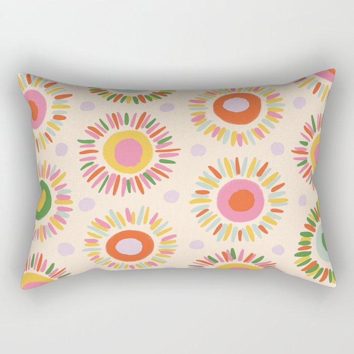 Sunny pattern Rectangular Pillow Gallery Image 1