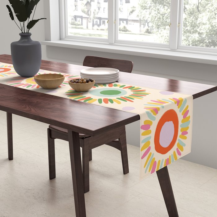 Sunny pattern Table Runner Gallery Image 2