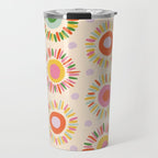 Sunny pattern Travel Mug Gallery Image 1