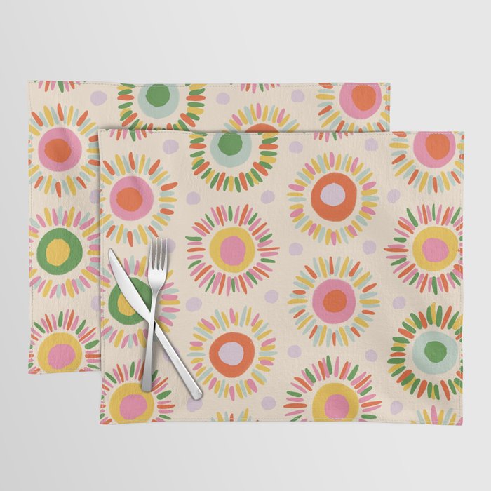 Sunny pattern Placemat Gallery Image 1