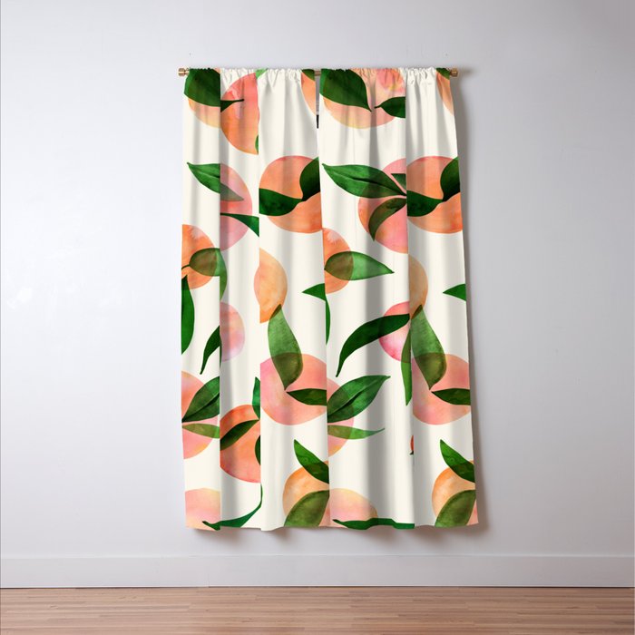 Abstract Summer Fruit Pattern Window Curtain Gallery Image 3