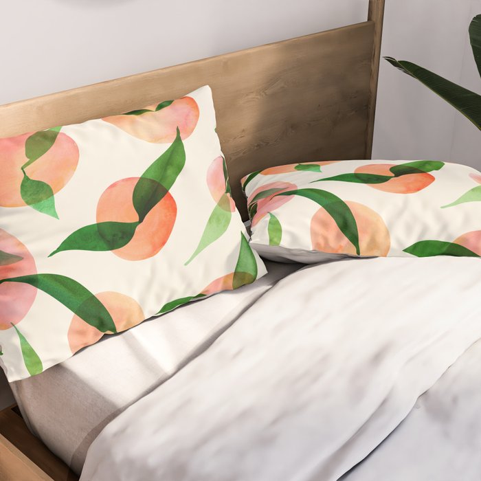 Abstract Summer Fruit Pattern Pillow Sham Gallery Image 2