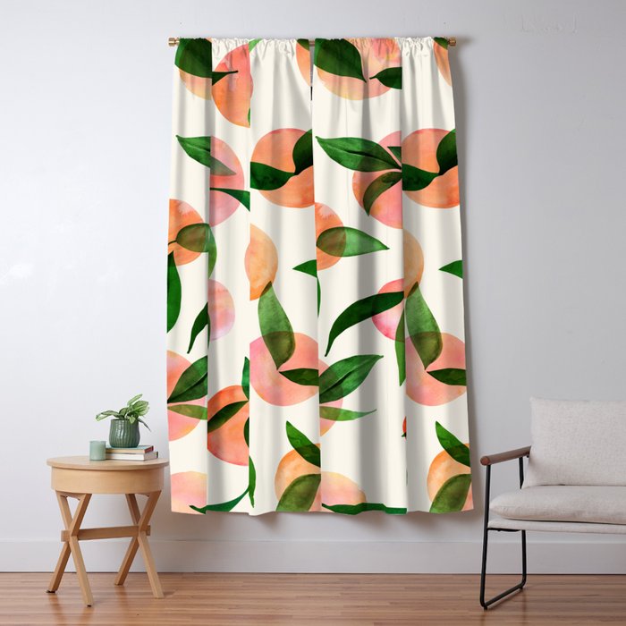 Abstract Summer Fruit Pattern Window Curtain Gallery Image 5
