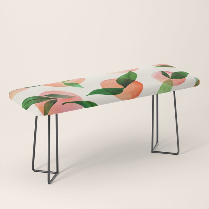 Abstract Summer Fruit Pattern Bench Gallery Image 1