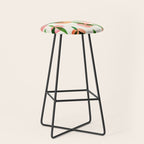 Abstract Summer Fruit Pattern Stool Gallery Image 1