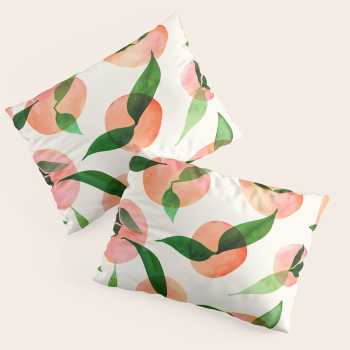 Abstract Summer Fruit Pattern Pillow Sham Gallery Image 1