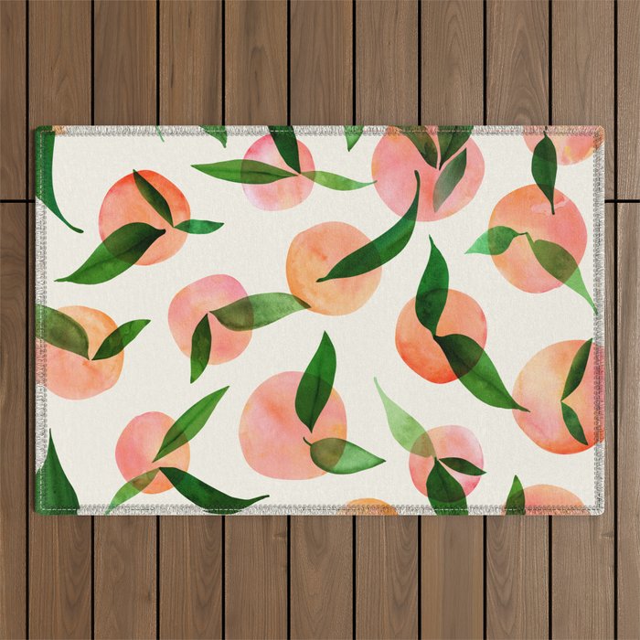 Abstract Summer Fruit Pattern Outdoor Rug Gallery Image 1