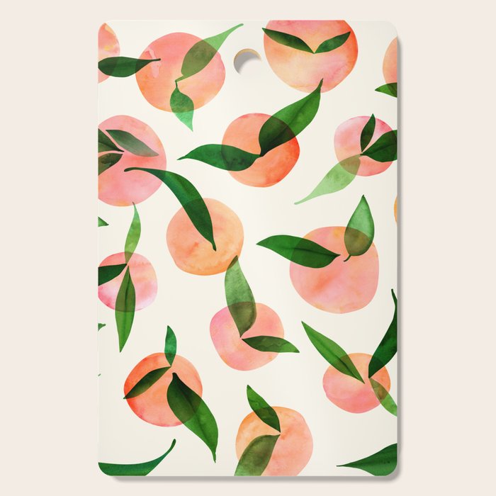 Abstract Summer Fruit Pattern Cutting Board Gallery Image 1