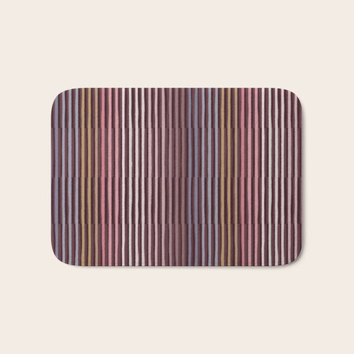 Painted Stripes Shadow Bath Mat Gallery Image 1