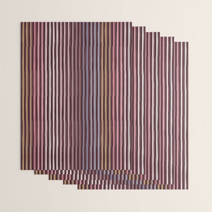 Painted Stripes Shadow Wrapping Paper Gallery Image 3