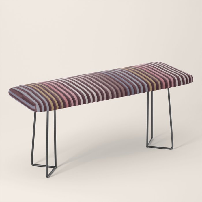 Painted Stripes Shadow Bench Gallery Image 1