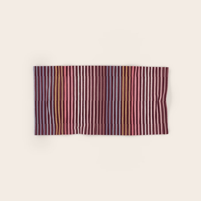 Painted Stripes Shadow Bath Towel Gallery Image 1