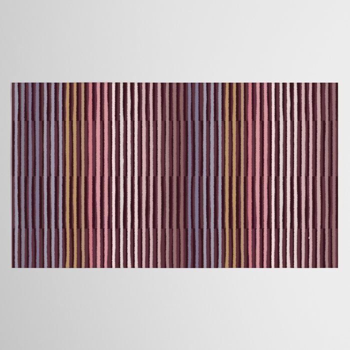 Painted Stripes Shadow Tablecloth Gallery Image 2