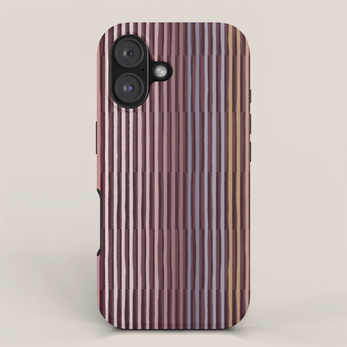 Painted Stripes Shadow iPhone Case Gallery Image 1