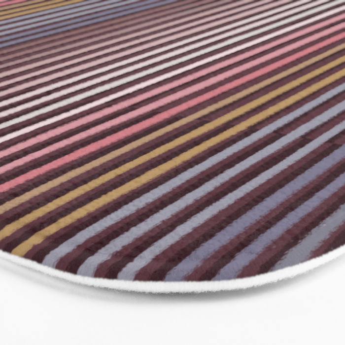 Painted Stripes Shadow Bath Mat Gallery Image 3