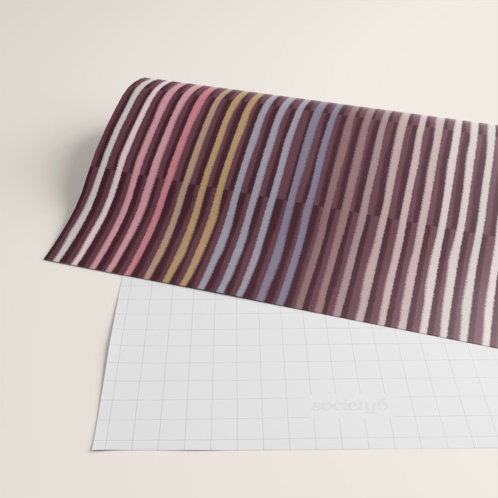 Painted Stripes Shadow Wrapping Paper Gallery Image 2