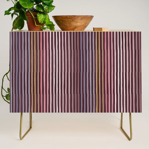 Painted Stripes Shadow Credenza