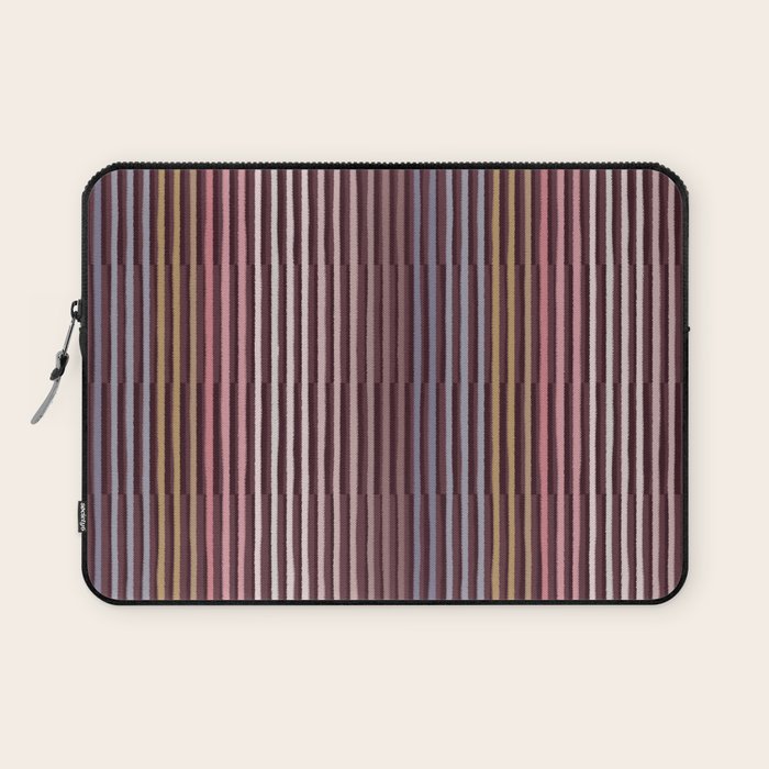 Painted Stripes Shadow Laptop Sleeve Gallery Image 1
