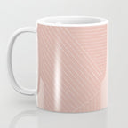 Lines (Blush Pink) Coffee Mug Gallery Image 3