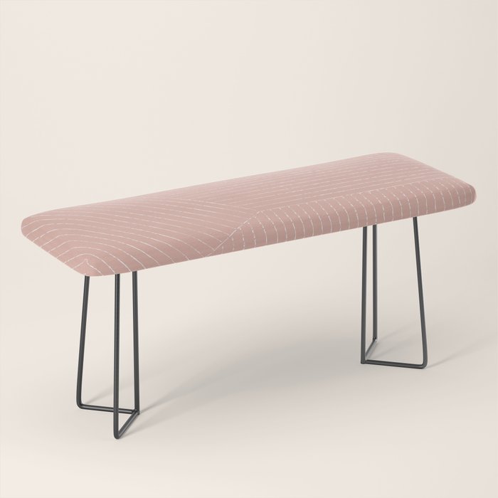 Lines (Blush Pink) Bench Gallery Image 1