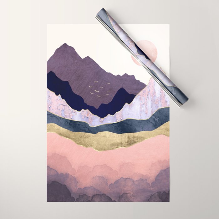 Mauve Mist Wrapping Paper Gallery Image 1