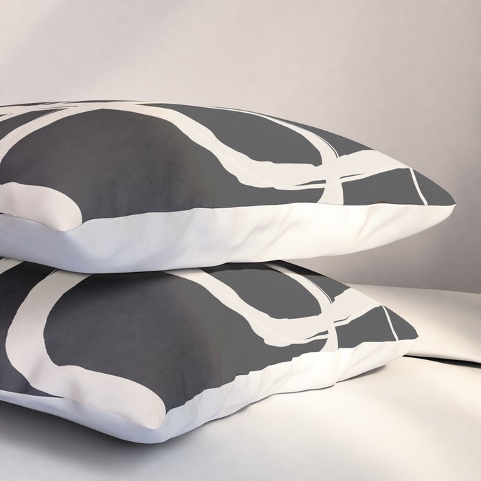 Modern Minimalist One Line Art 1 Pillow Sham Gallery Image 3