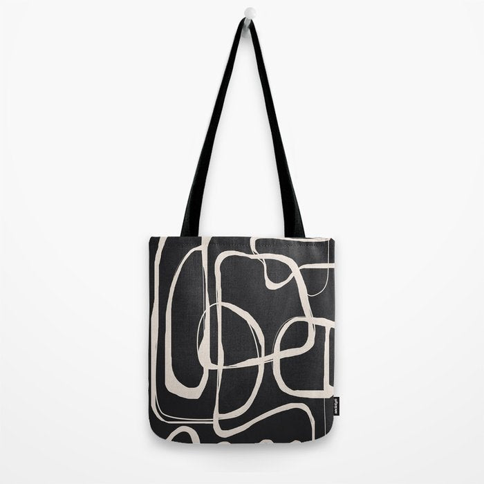 Modern Minimalist One Line Art 1 Tote Bag Gallery Image 2