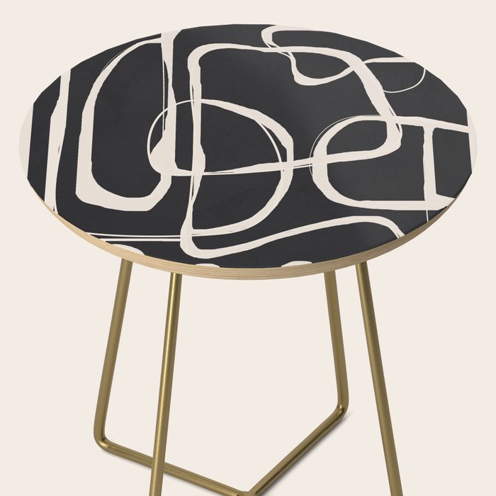 Modern Minimalist One Line Art 1 Side Table Gallery Image 2