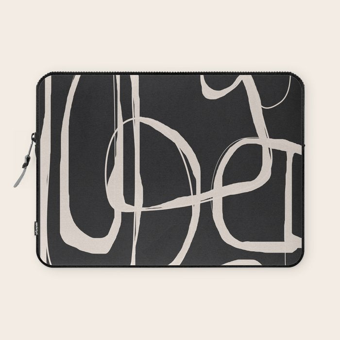 Modern Minimalist One Line Art 1 Laptop Sleeve Gallery Image 1