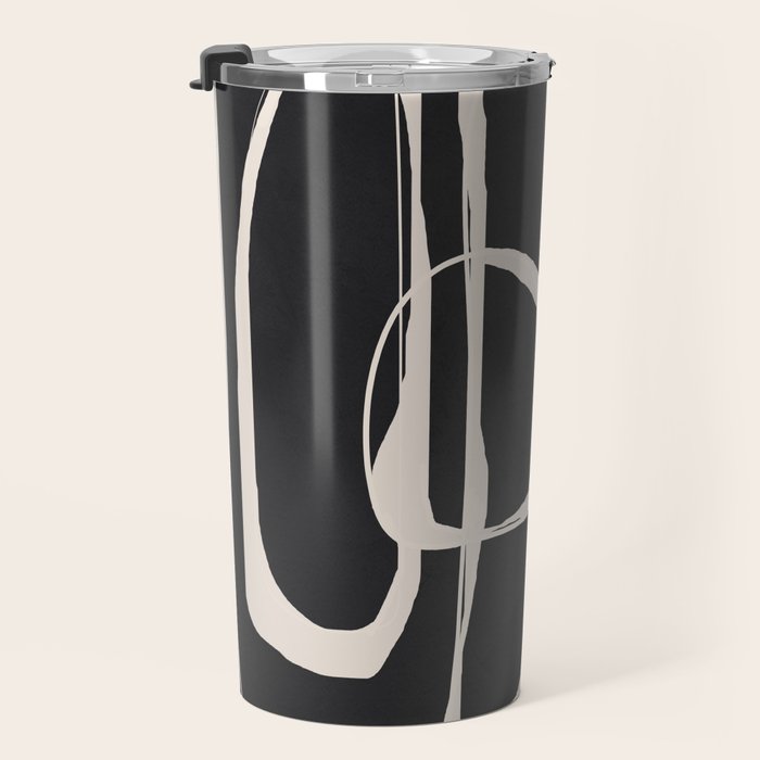 Modern Minimalist One Line Art 1 Travel Mug Gallery Image 3