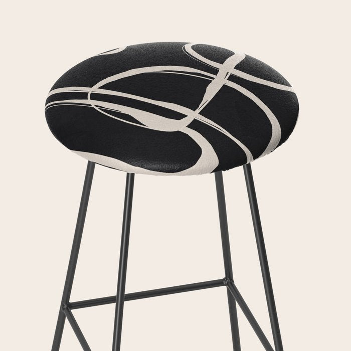 Modern Minimalist One Line Art 1 Stool Gallery Image 2