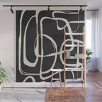 Modern Minimalist One Line Art 1 Wall Mural Gallery Image 1