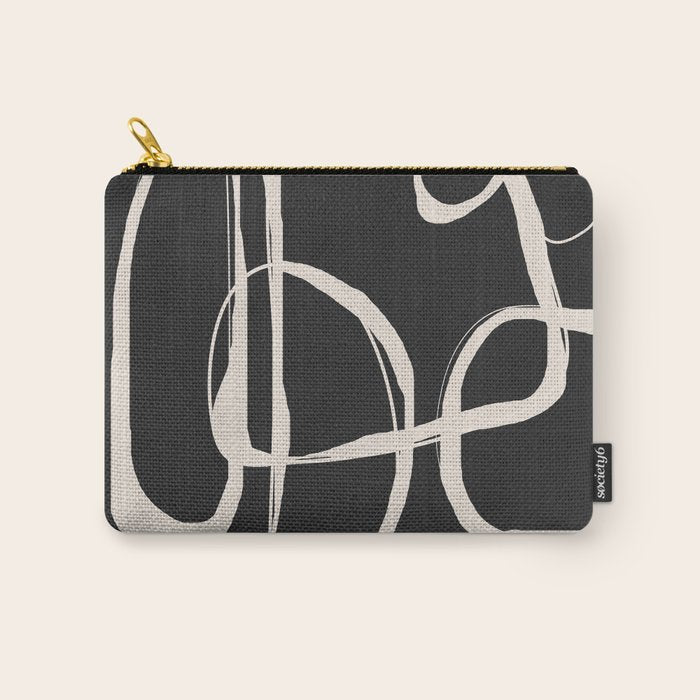 Modern Minimalist One Line Art 1 Carry All Pouch Gallery Image 1