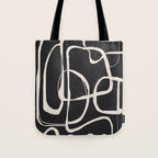 Modern Minimalist One Line Art 1 Tote Bag Gallery Image 1