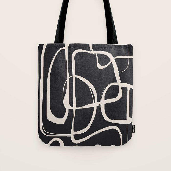 Modern Minimalist One Line Art 1 Tote Bag Gallery Image 1