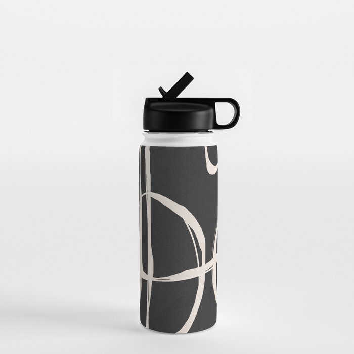Modern Minimalist One Line Art 1 Water Bottle Gallery Image 1