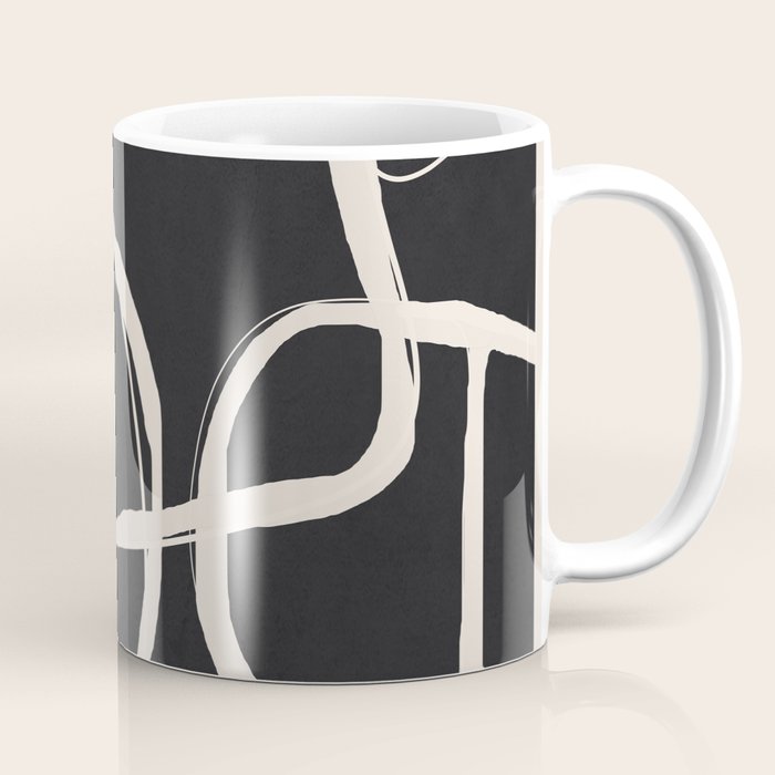 Modern Minimalist One Line Art 1 Coffee Mug Gallery Image 1