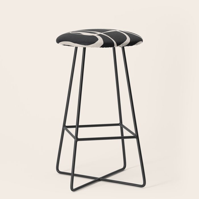 Modern Minimalist One Line Art 1 Stool Gallery Image 1
