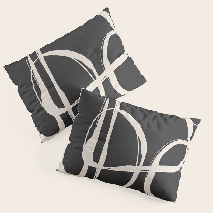 Modern Minimalist One Line Art 1 Pillow Sham Gallery Image 3